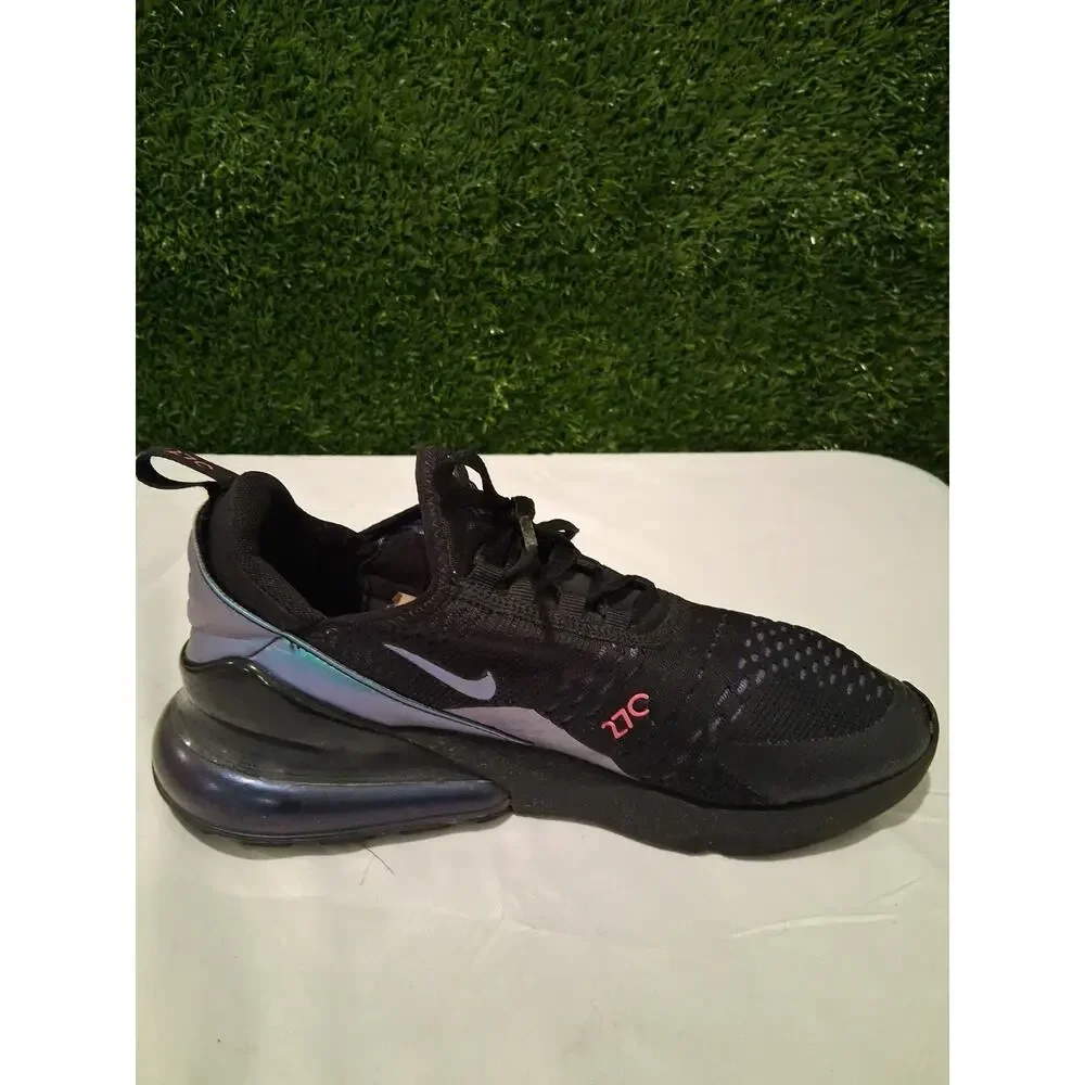 Nike Air Max 270 GS Throwback Future Black Laser Fuchsia Sz 7Y Wmns 8.5